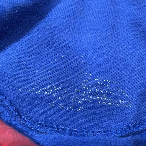 Vintage Chicago Cubs Hoodie Mens M Blue Sweatshirt MLB Baseball Team Logo Y2K - Picture 6 of 7